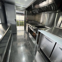 16.4ft Custom Wrapped Food Trailer with Covered Rear Porch for BBQ Smokers & Dual Axle