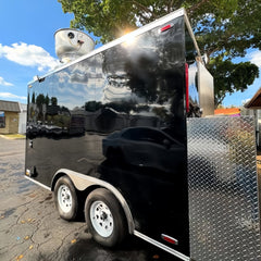 Black Twin Axle Catering Trailer Mobile Street Food Business Unit
