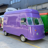 Vintage Purple Food Truck Mobile Catering Trailer Coffee Ice Cream Van