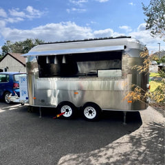 Food Trailer Stainless Steel Double Axle Catering Truck Street Food