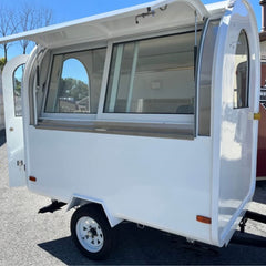 Small Retro Style Food Trailer | Compact Mini Mobile Kitchen Cart