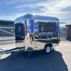 Custom Stainless Steel Food Trailer Mobile Kitchen Concession Trailer for Coffee, BBQ & Street Food