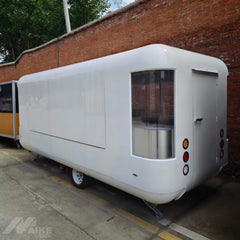 Luxury Capsule Food Trailer with Panoramic Glass Front for Coffee, Desserts and Premium Mobile Catering