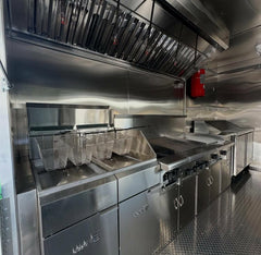 Tropical Wrap Double Axle Food Trailer with Commercial Kitchen for BBQ, Burgers and Street Food