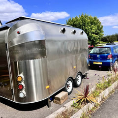 Food Trailer Stainless Steel Double Axle Catering Truck Street Food