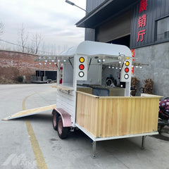 Vintage Horse Box Food Trailer | Mobile Catering Cart for Coffee, BBQ, Street Food