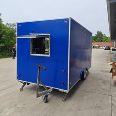 13.1ft Royal Blue Enclosed Food Trailer for Street Food & Catering with Dual Axle & Stabilizer Jacks