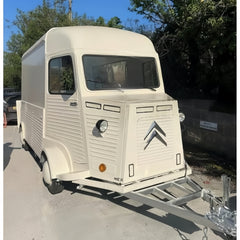Classic Citroen Style Catering Trailer - Towable Corrugated Concession Unit