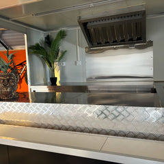 Compact Black Enclosed Food Trailer - Single Axle