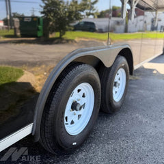 Black Concession Food Trailer | Large Mobile Kitchen Truck for BBQ, Pizza, Coffe