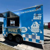 Commercial Double Axle Food Trailer with Large Mobile Kitchen for Burgers, BBQ and Street Food