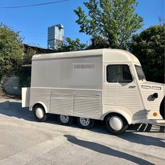 Classic Citroen Style Catering Trailer - Towable Corrugated Concession Unit