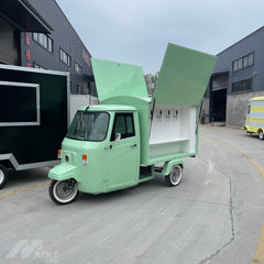 Vintage Mint Green Mobile Bar Tricycle - 4-Tap Draft Cart