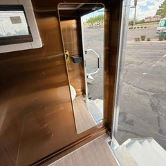 Luxury Black & Gold Portable Restroom Trailer - 2-Station VIP Bathroom Unit