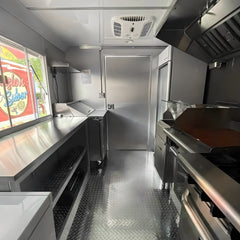 13.1ft Custom Wrapped Enclosed Food Trailer for Street Food with 3D Rooftop Sign & Sliding Windows