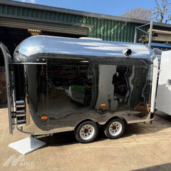 Mirror Finish Silver Food Trailer with Commercial Mobile Kitchen for Coffee, BBQ and Street Food