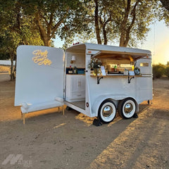 Vintage Horse Trailer Style Mobile Bar for Weddings, Coffee and Event Catering