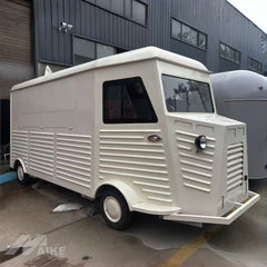 French Vintage Van Style Food Truck with Serving Window for Coffee, Bakery and Street Food