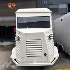 French Vintage Van Style Food Truck with Serving Window for Coffee, Bakery and Street Food