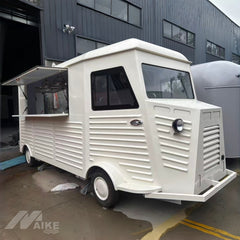 French Vintage Van Style Food Truck with Serving Window for Coffee, Bakery and Street Food
