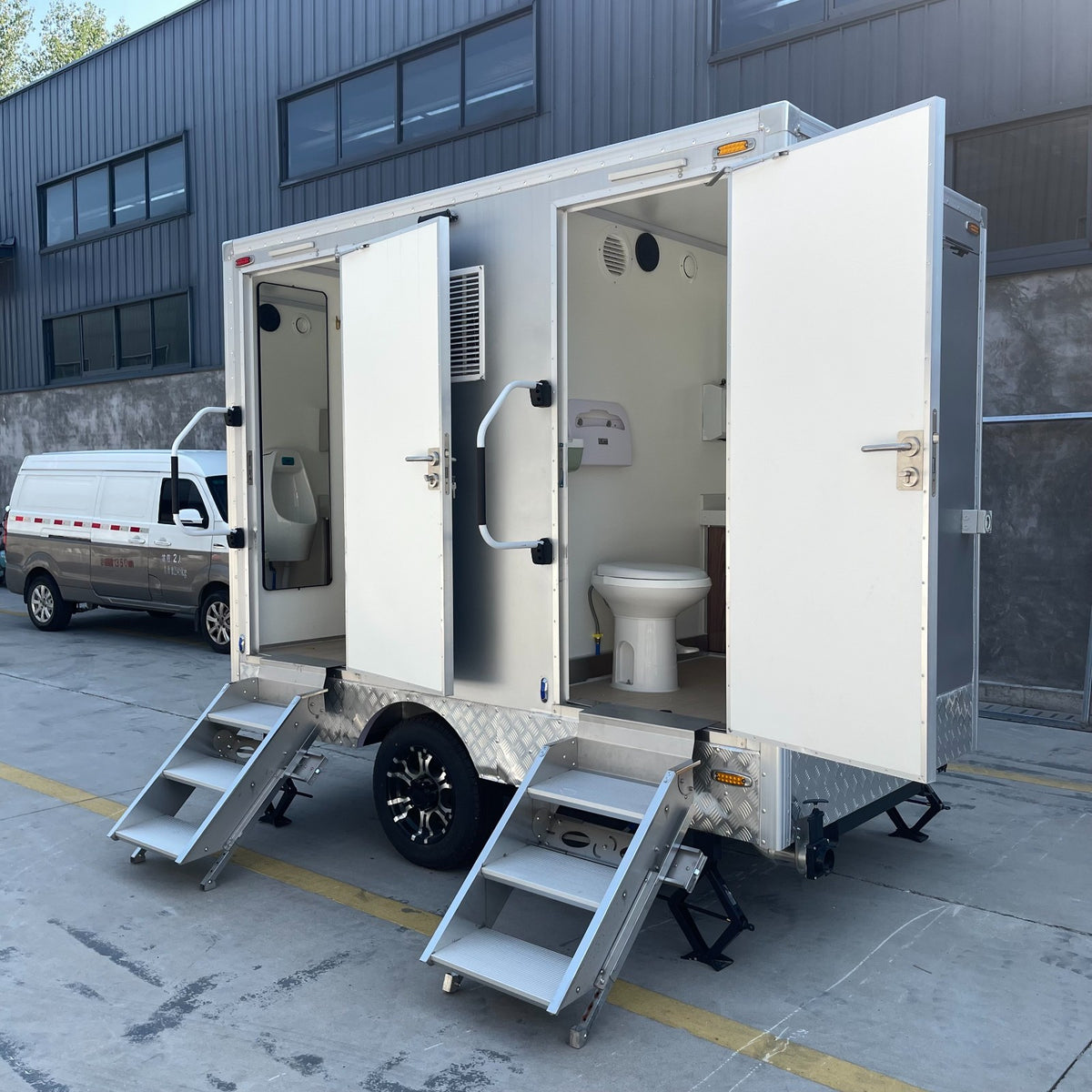 VIP Portable Restroom Trailer - 2-Station Luxury Mobile Bathroom
