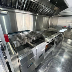 16.4ft Custom Wrapped Food Trailer with Covered Rear Porch for BBQ Smokers & Dual Axle