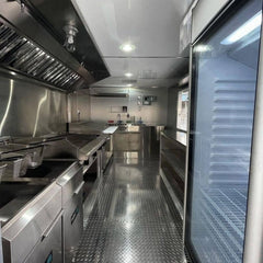 16.4ft Custom Wrapped Food Trailer with Covered Rear Porch for BBQ Smokers & Dual Axle