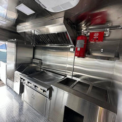 13.1ft Custom Wrapped Enclosed Food Trailer for Empanadas & Street Food with Dual Axle & Exterior Speakers
