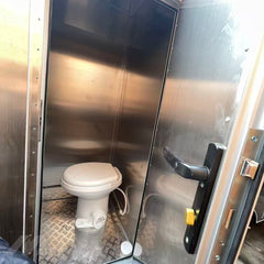 13ft Brushed Aluminum Rounded Food Trailer for Mobile Cafe with Dual Axle & Large Serving Window