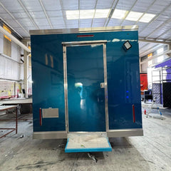 Deep Blue Mobile Kitchen - Single Axle Trailer with AC & Power Platform