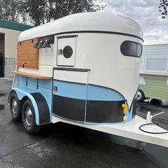 Converted Horse Trailer Food Truck | Mobile Coffee & Prosecco Bar Van