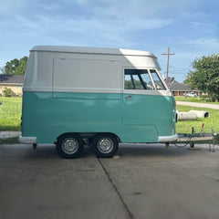 Vintage Van Food Trailer [13.7ft] - Classic Two-Tone Bus Replica (Dual Axle)