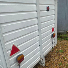 Vintage Horse Trailer Bar [13.1ft] - White Mobile Gin & Prosecco Van for Weddings