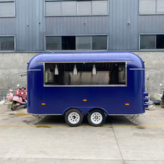 Deep Blue Capsule Food Trailer - Dual Axle Commercial Kitchen