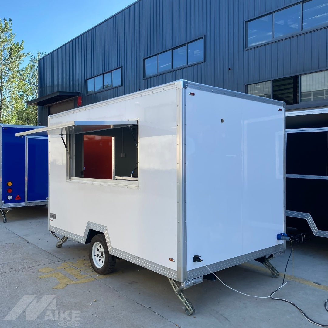 Blank Canvas White Food Trailer - Single Axle Mobile Kitchen