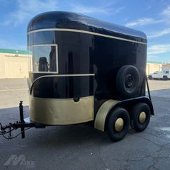 Custom Vintage Horse Trailer Style Food Trailer for Coffee, Desserts and Street Food