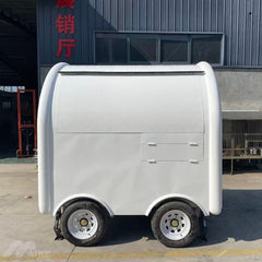 Modern White Food Trailer | Small Mobile Cafe | Street Food Catering Van