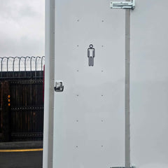 2-Station Mobile Restroom Trailer with AC - VIP Portable Toilet