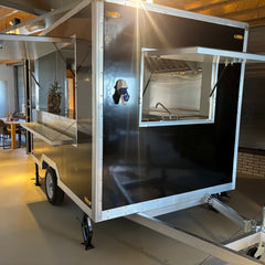 Mini Black Box Food Trailer [9.8ft] - Compact Single Axle Mobile Kitchen