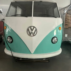 Vintage Van Food Trailer [13.7ft] - Classic Two-Tone Bus Replica (Dual Axle)