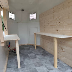 Matte Black Horse Box Trailer [3m] - Industrial Style with Natural Wood Trim