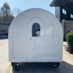 Modern White Food Trailer | Small Mobile Cafe | Street Food Catering Van