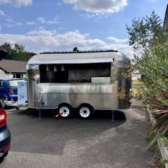 Food Trailer Stainless Steel Double Axle Catering Truck Street Food
