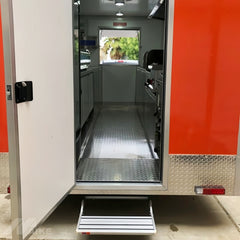 Custom Orange Food Trailer Double Axle Mobile Kitchen Concession Trailer for Coffee, Tacos and Fast Food