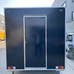 Black Square Food Trailer [16.4ft] - Heavy Duty Mobile Kitchen with Exhaust Hood