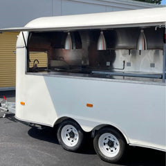 16ft Retro Mobile Food Trailer - Vintage Airstream Style Catering Trailer
