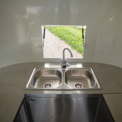 Premium Mirror Finish Catering Trailer [4m] - Aero-Style Mobile Concession Unit