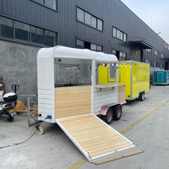 Vintage Horse Box Food Trailer | Mobile Catering Cart for Coffee, BBQ, Street Food