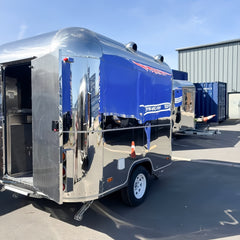 Custom Stainless Steel Food Trailer Mobile Kitchen Concession Trailer for Coffee, BBQ & Street Food