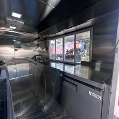13.1ft Custom Wrapped Enclosed Food Trailer for Ice Cream & Water Ice with Exterior Speakers & Sliding Window